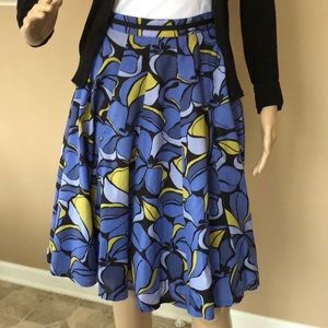 Olivia & Grace floral print a-line skirt